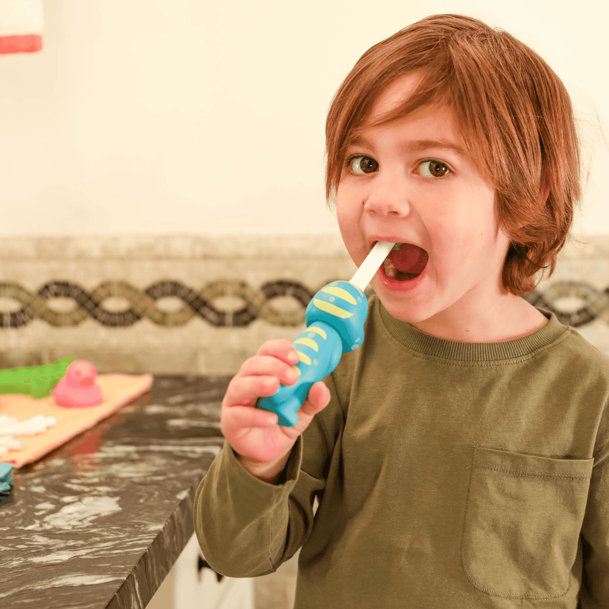 Brushy the Brushasaurus Dinosaur Toothbrush for Kids – Fun Brush Toy-3