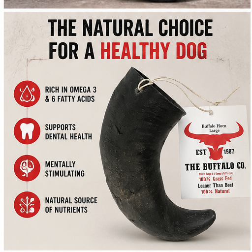 Buffalo Horn-Large (6-8 inch)-Dog Treats-4