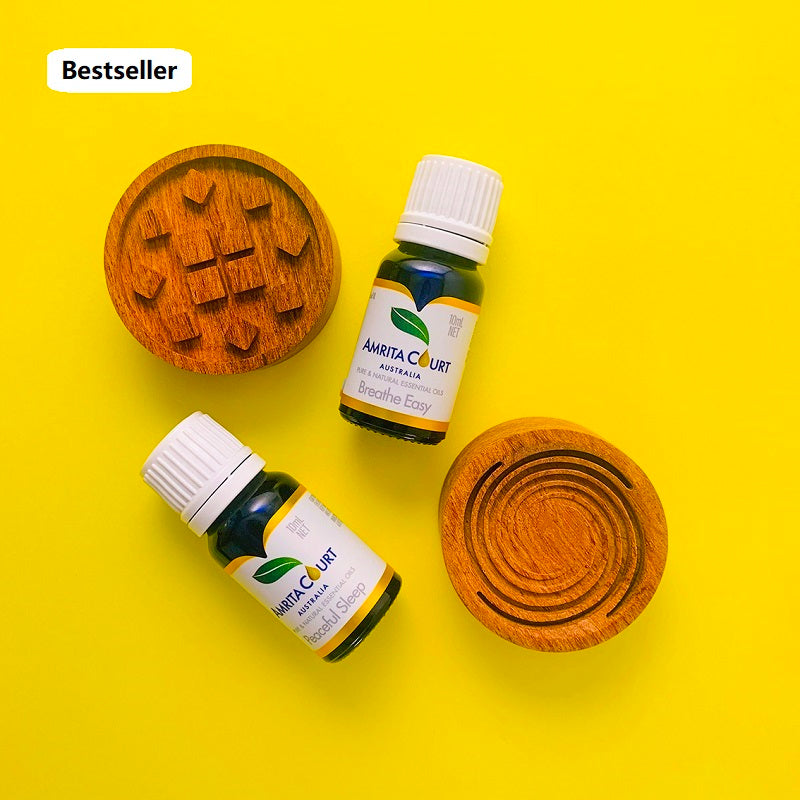 33% OFF | Best Seller 2 Wood Diffusers | Breathe Easy+Peaceful Sleep | Essential Oil Combo-3