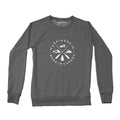 Women's Crest Crew Sweatshirt, Charcoal