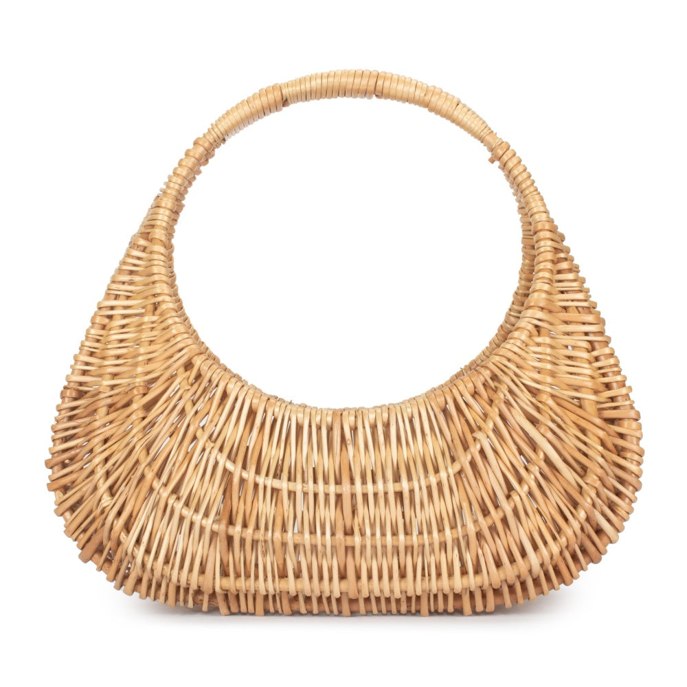 Buff Willow Gondola Wicker Shopping Basket-2