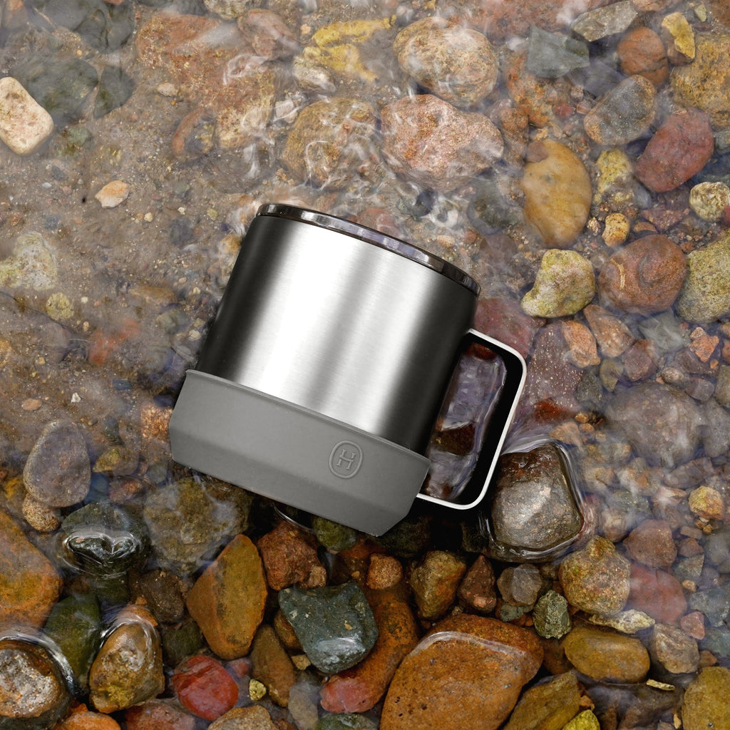 Titanium Grey camp mug-Metallic Grey 10 OZ-2