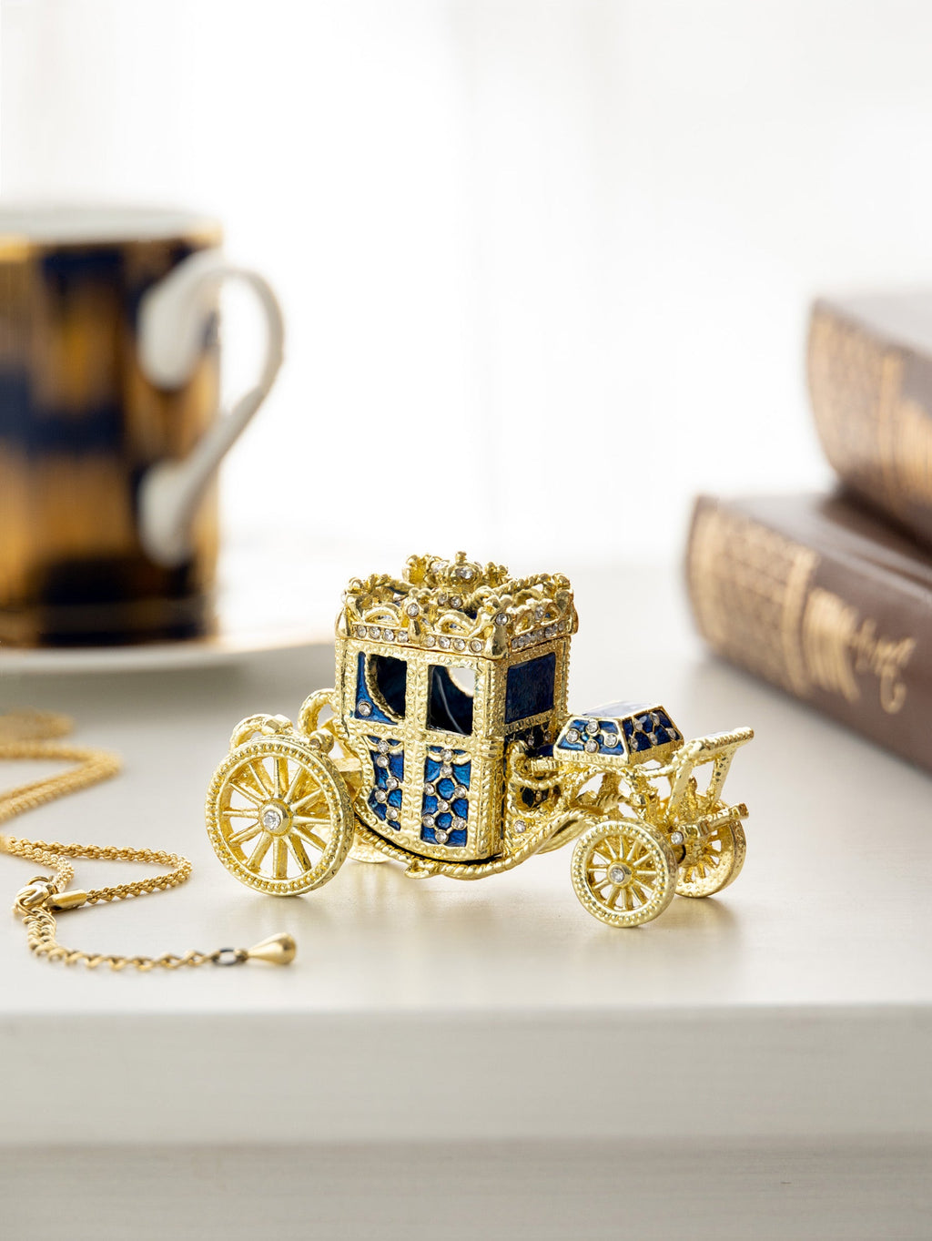 Gold & Blue Carriage-4