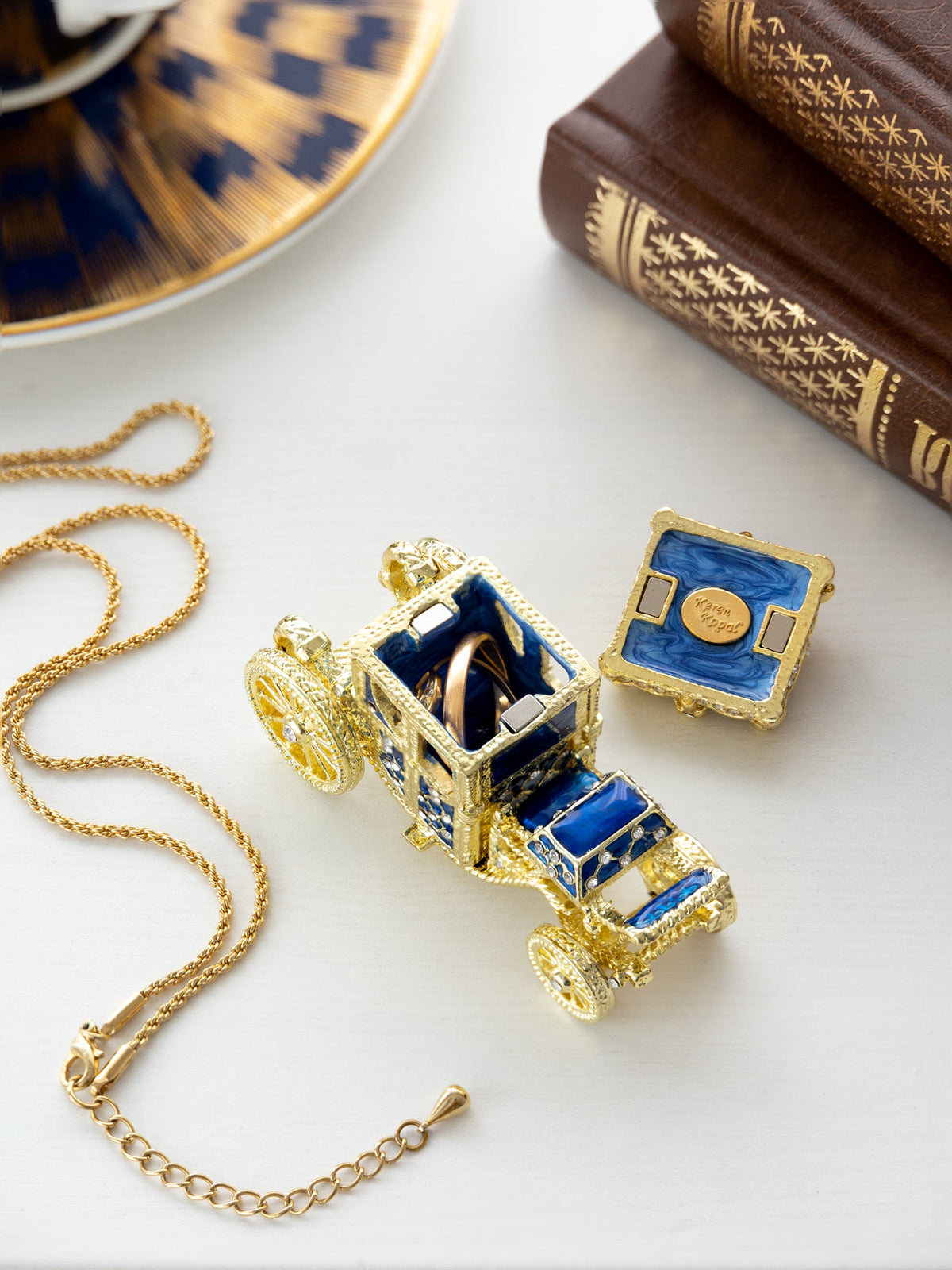 Gold & Blue Carriage-1