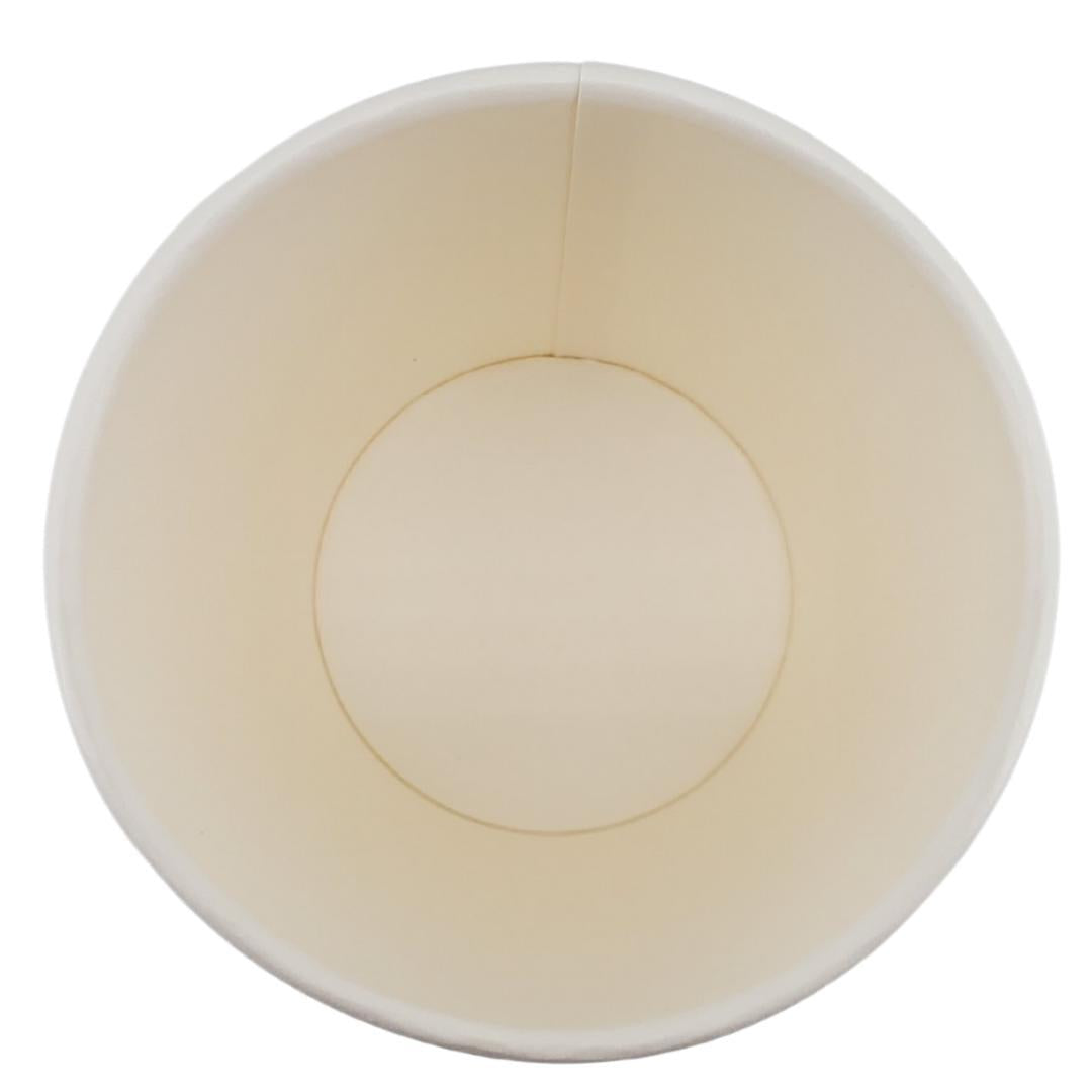 Morning Dew - 8oz Hot Paper Cups - White - 20 x 50 count-4