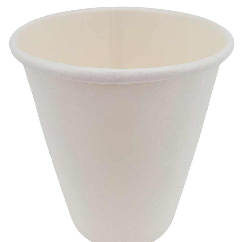 Morning Dew - 8oz Hot Paper Cups - White - 20 x 50 count-3