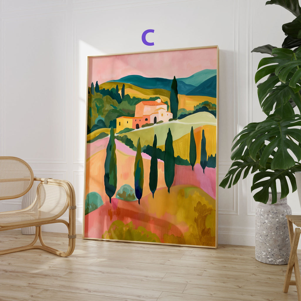 Landschaft Poster · Geschenkidee · Mediterrane Landschaften, Frauenporträts und Stillleben · Dekoprint ohne Rahmen-4