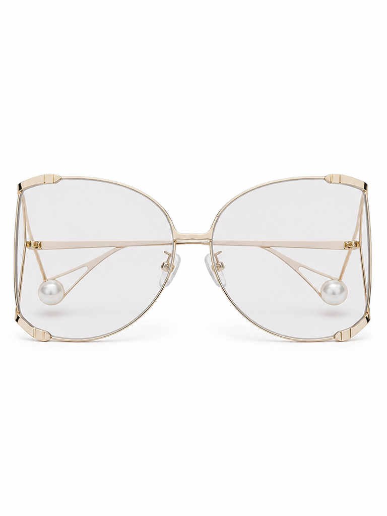 Divine Oversized Pearl Sunglasses-3