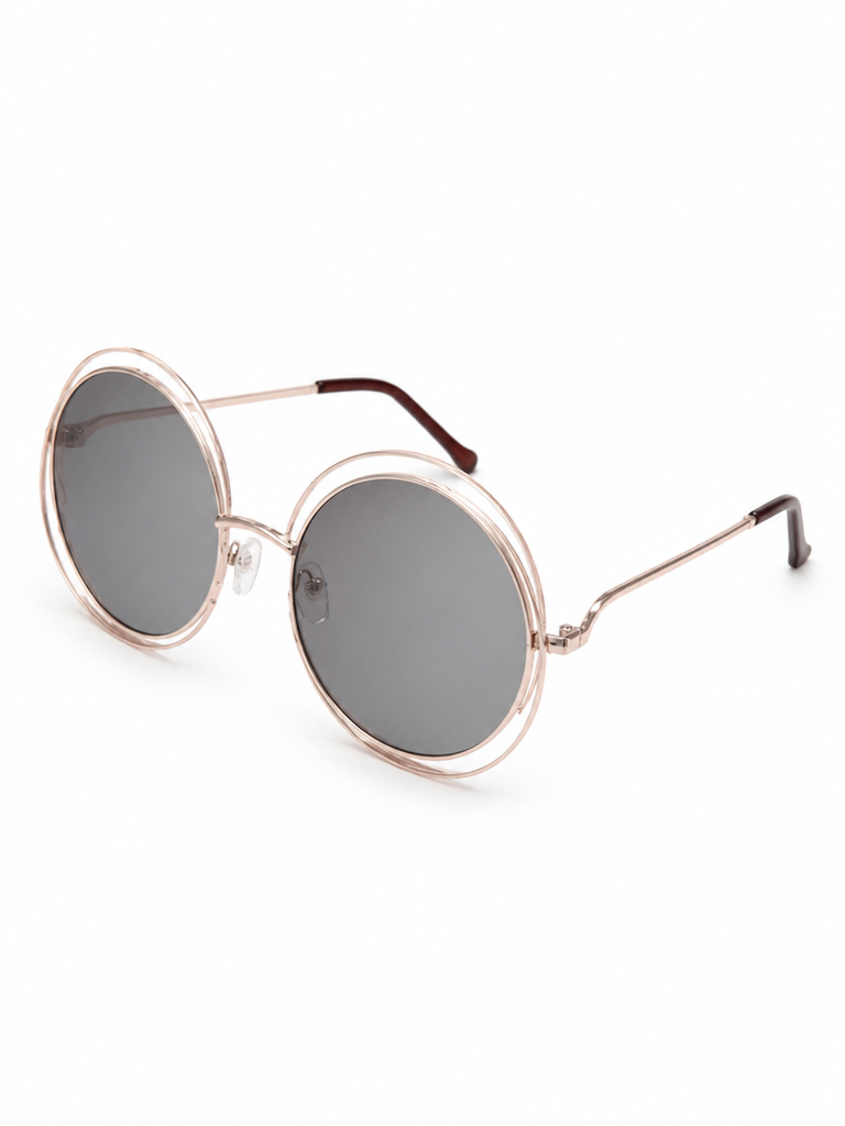 Radiant Golden Oversized Sunglasses-5