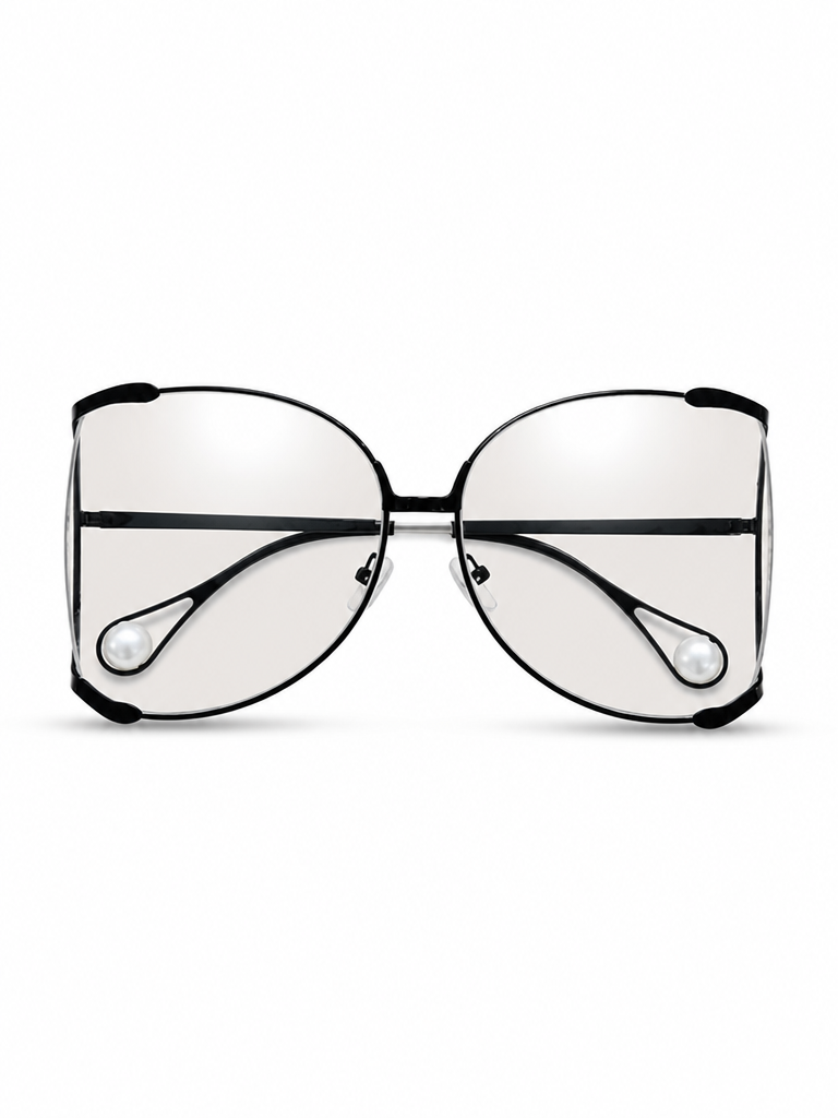Divine Oversized Pearl Sunglasses-5