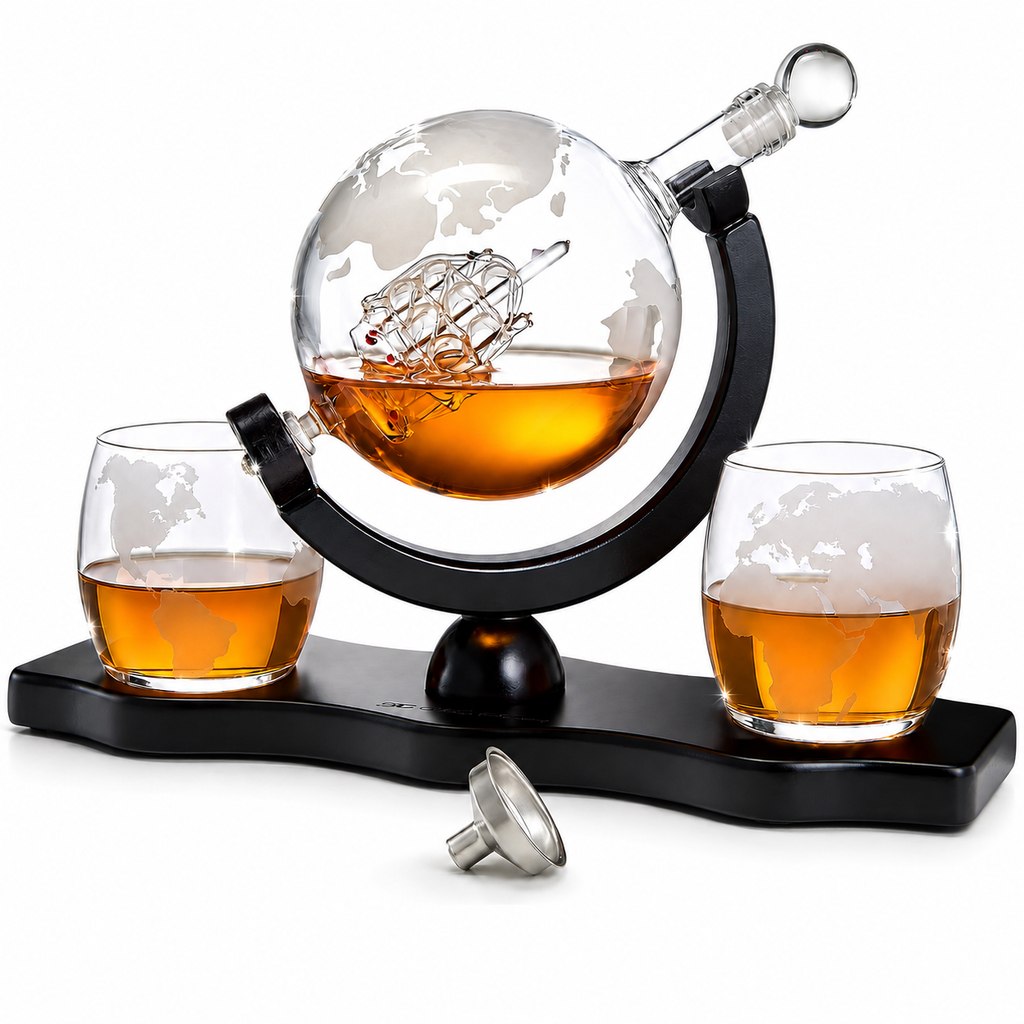 Airplane Whiskey Decanter Gift Premium Barware Gift Elegant Drinkware Collection-0