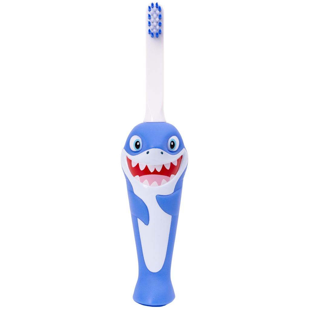Chompers the Shark Toothbrush for Kids With Bonus Brush Head-1