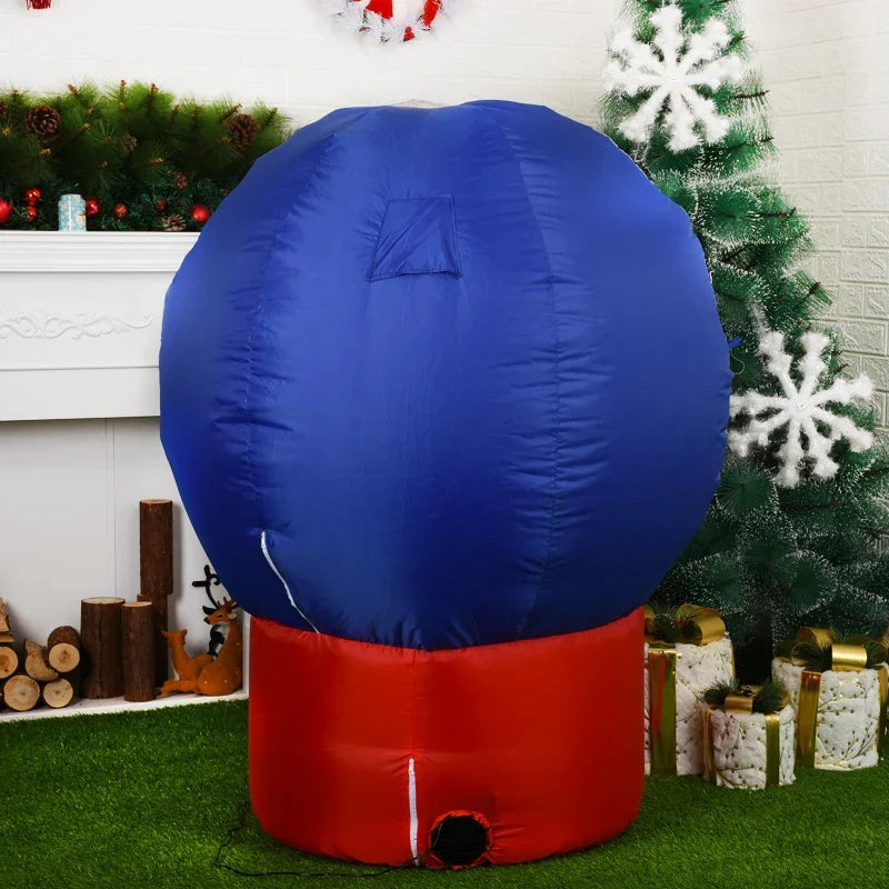 Christmas Inflatable Snow Globe with LED Lights-3