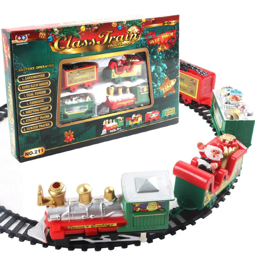 Realistic Christmas Electric Train Set-0