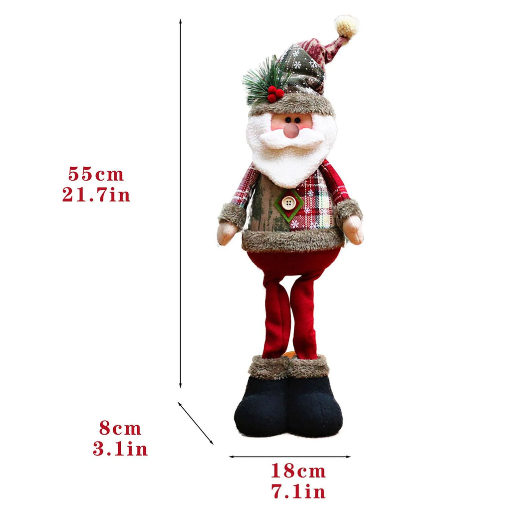 Christmas Santa Leg Table Mantel Decoration Set-1