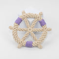 Color wheel Macrame Rope Pet Toy-5