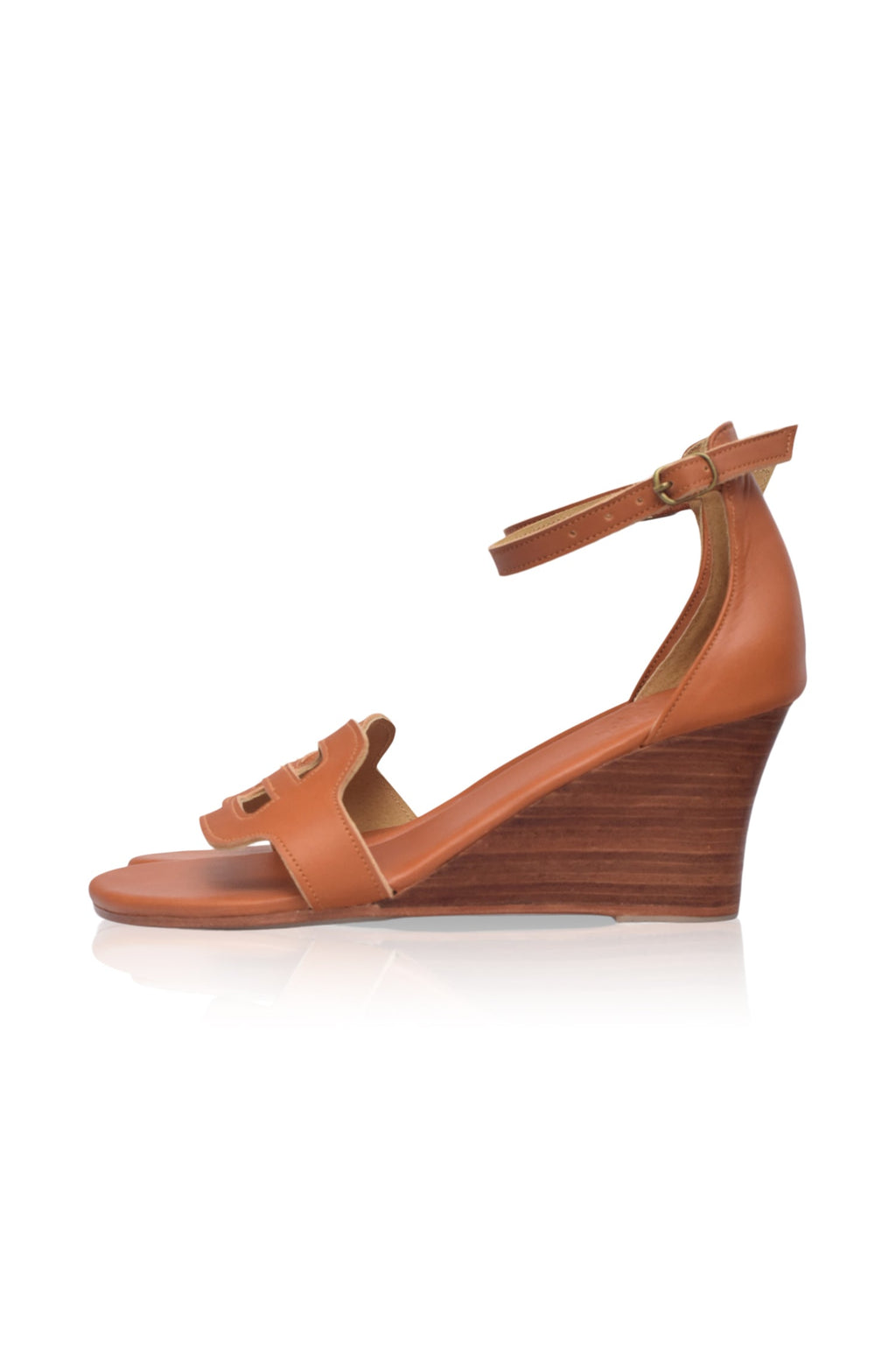 Como Wooden Wedge Sandals-7