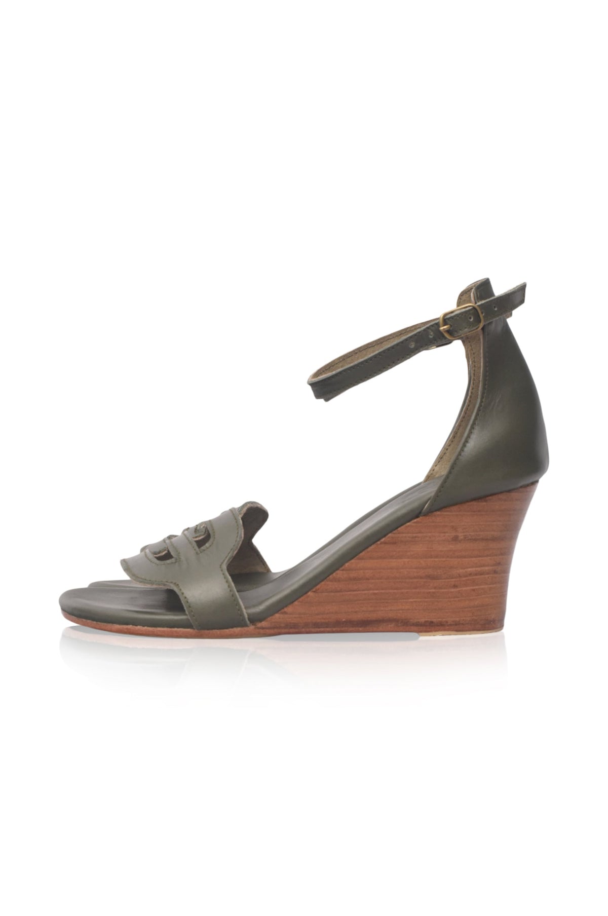 Como Wooden Wedge Sandals-8