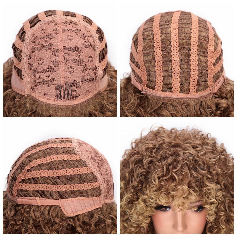 Curly Long High Temperature Wire Wig-1