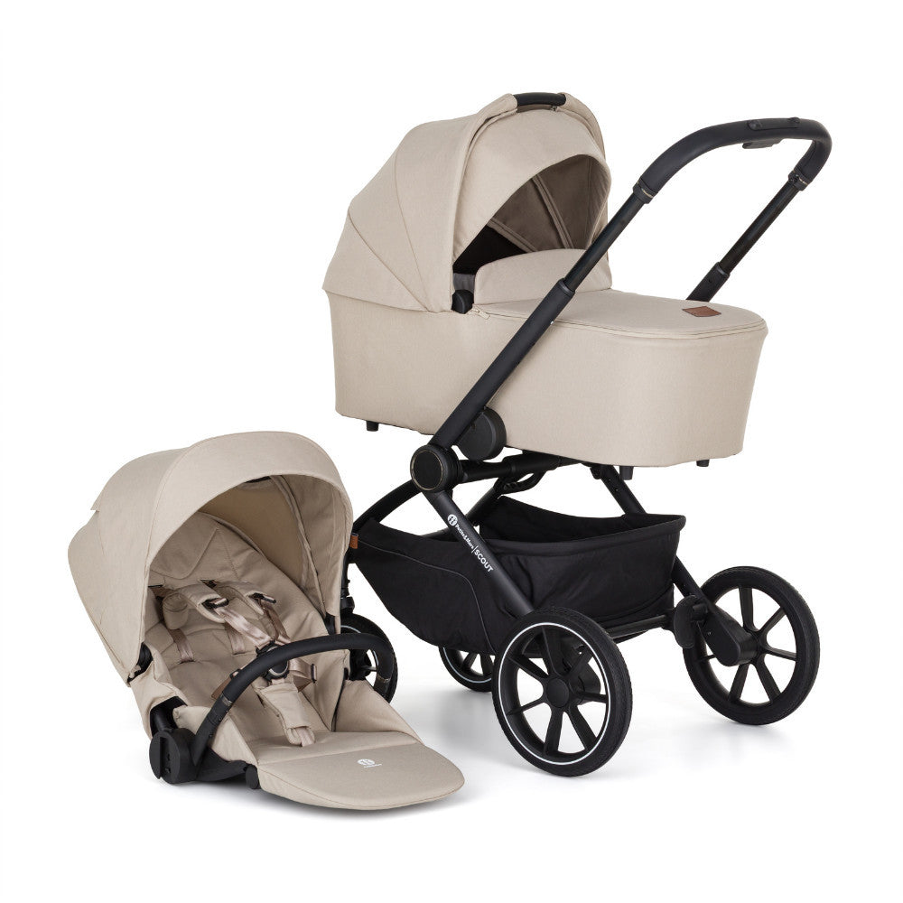 Petite&Mars Kombinált babakocsi SCOUT 2in1 - Soft Mousse