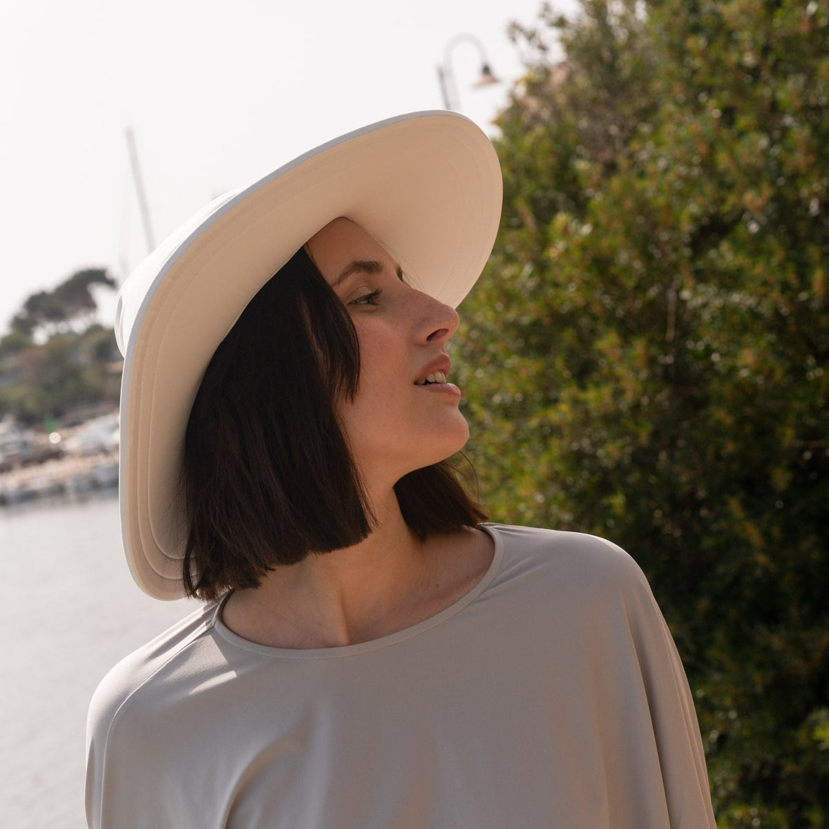 Bahamas UV Sun Hat | Wide-Brim Sun Protection UPF50 Hat - White