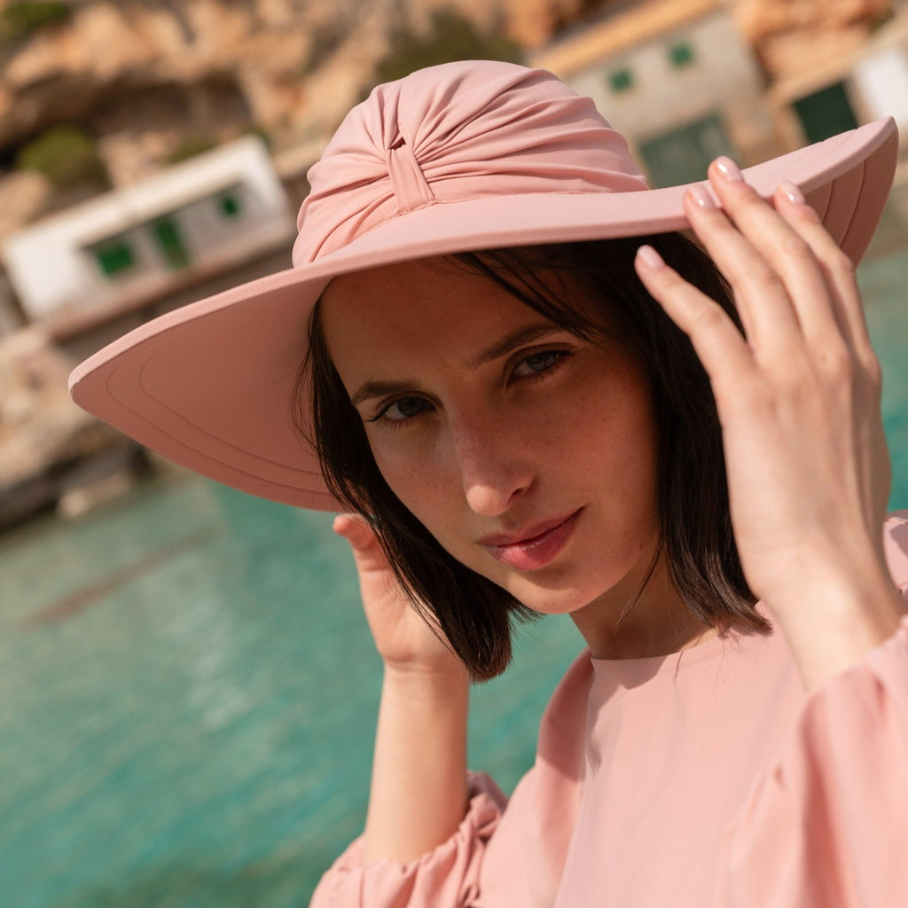Bahamas UV Sun Hat | Wide-Brim Sun Protection UPF50 Hat - Rose