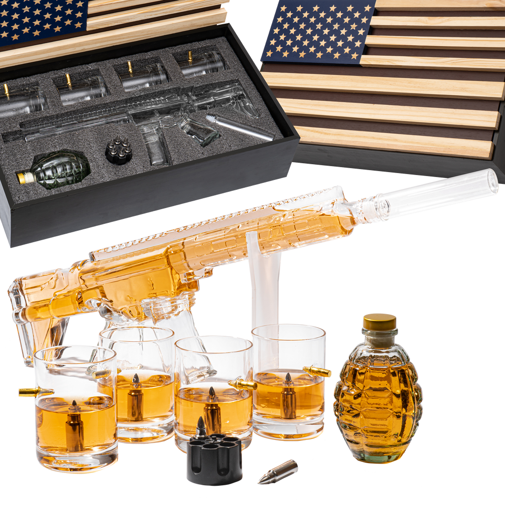 Ar15 Whiskey Decanter Gift Premium Barware Gift Elegant Drinkware Collection-0