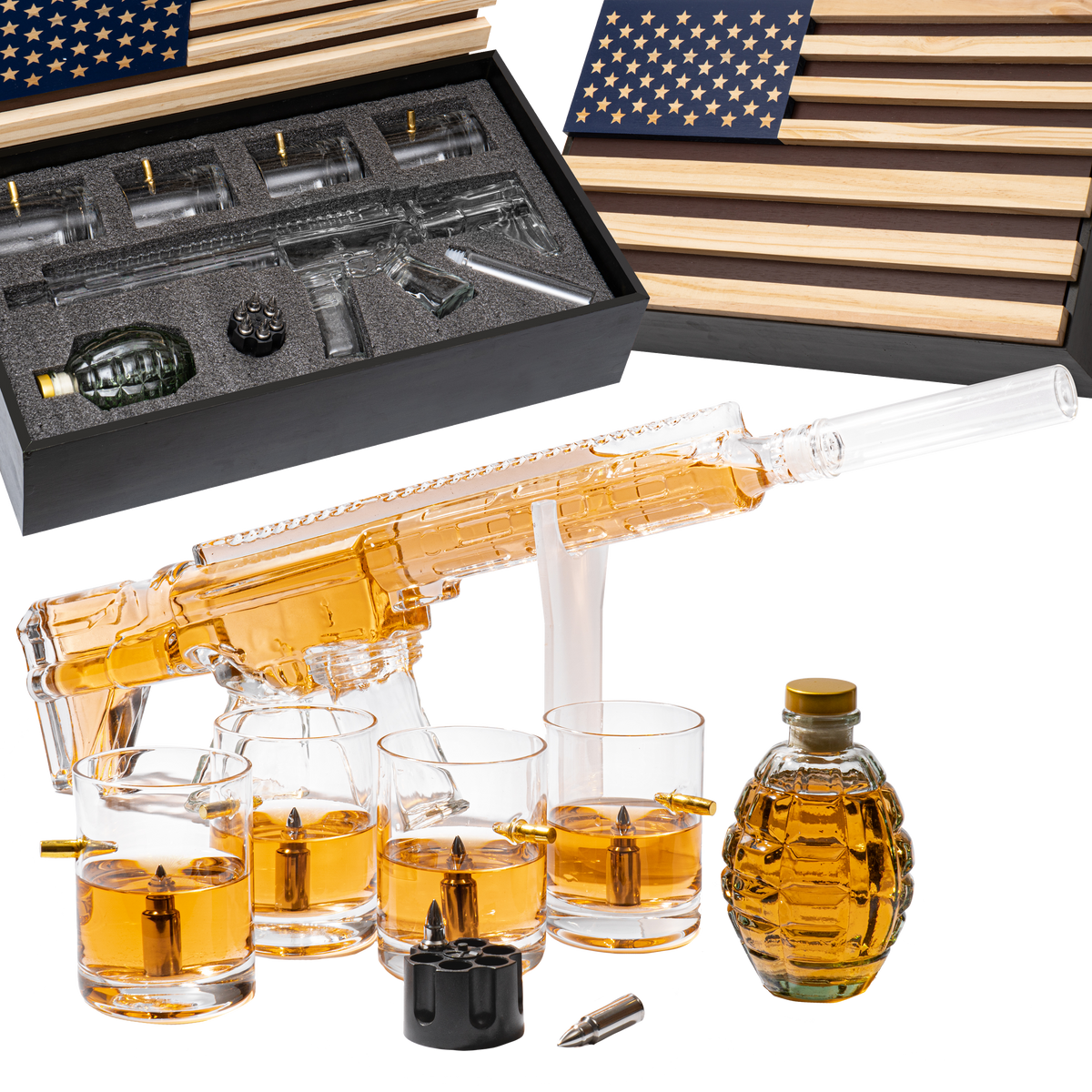 Ar15 Whiskey Decanter Gift Premium Barware Gift Elegant Drinkware Collection-0