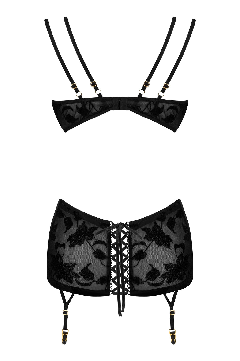 Beauty Night Xiomara Delicate Lace & Velvet Chemise-4