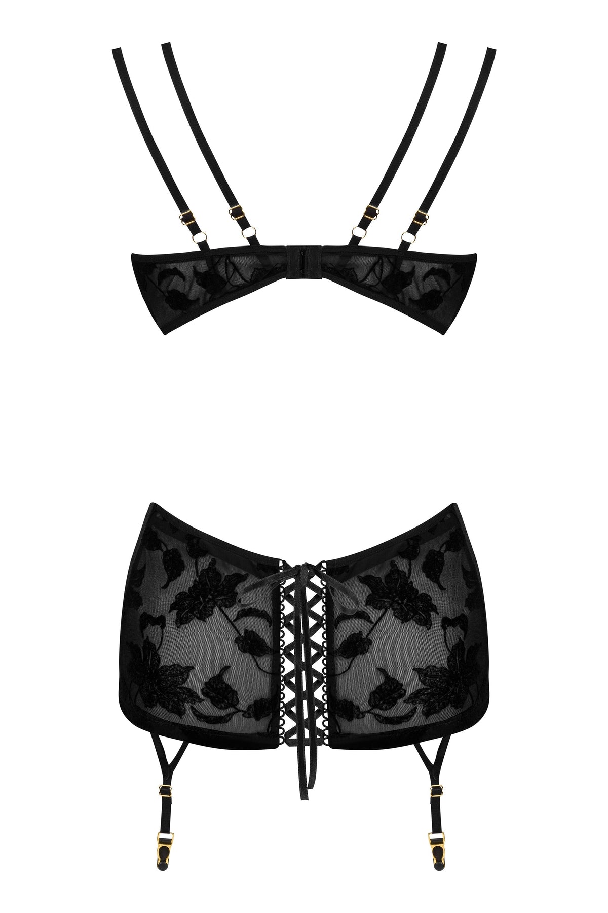 Beauty Night Xiomara Delicate Lace & Velvet Chemise-4