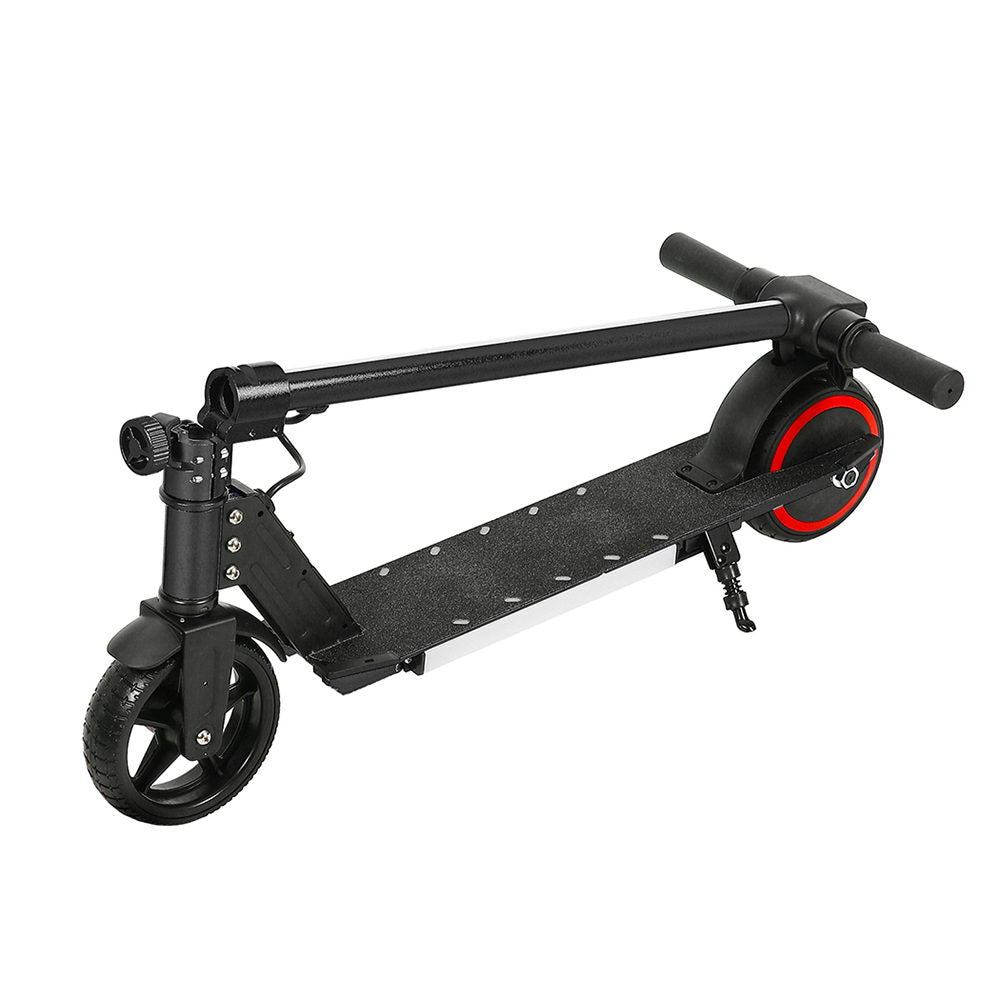 Electric Scooter 130W 16KM/H LED Light Folding Portable Riding Commuter Black-3