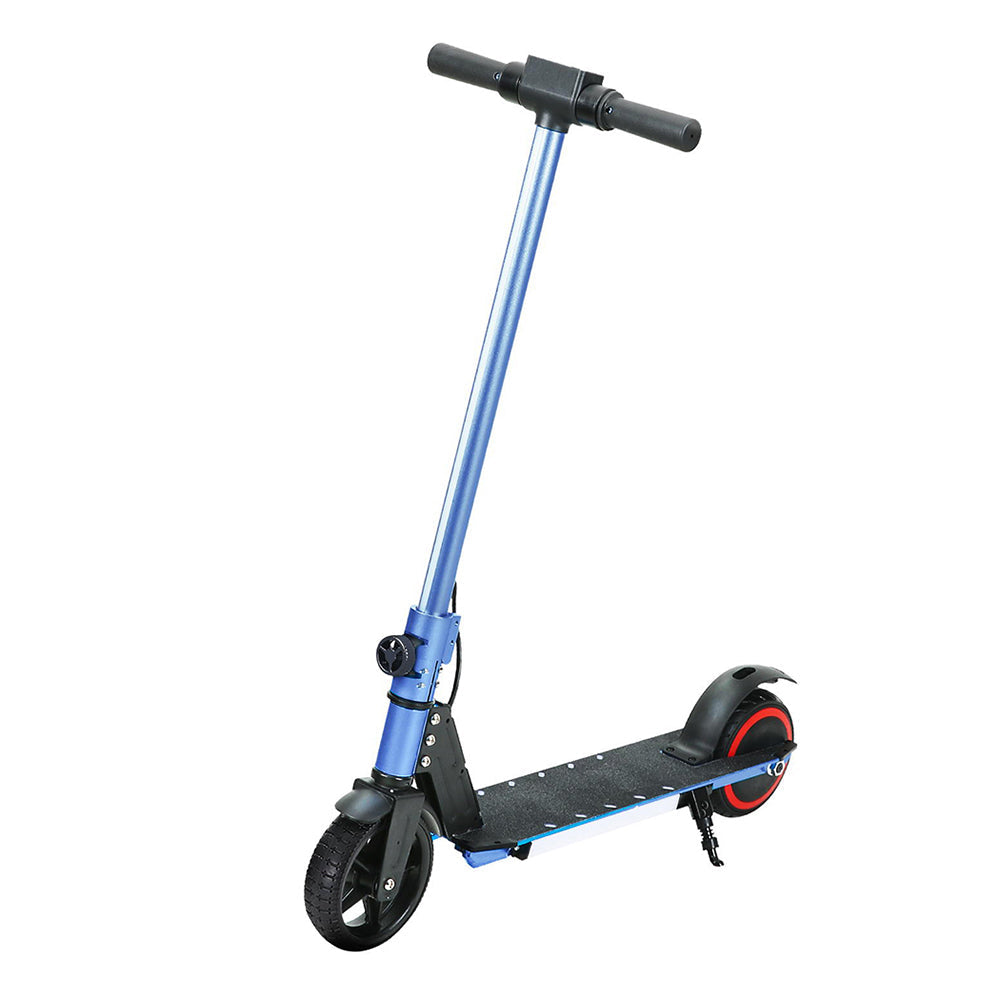 Electric Scooter 130W 16KM/H LED Light Folding Portable Riding Commuter Blue-0