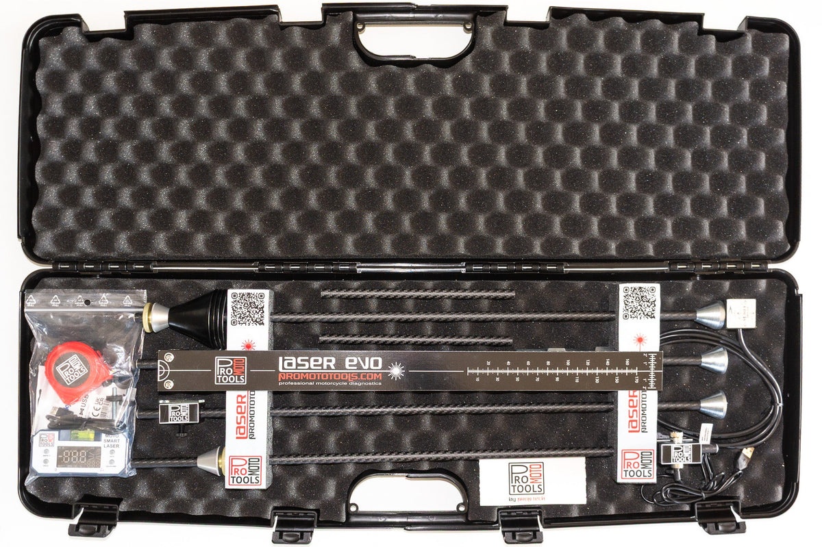 LaserEVO PC motorcycle frame measurement system
