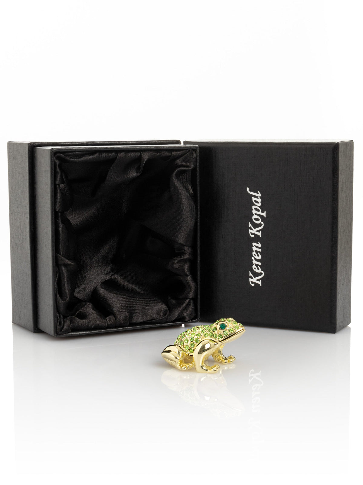 Green and Gold Sitting Toad-3