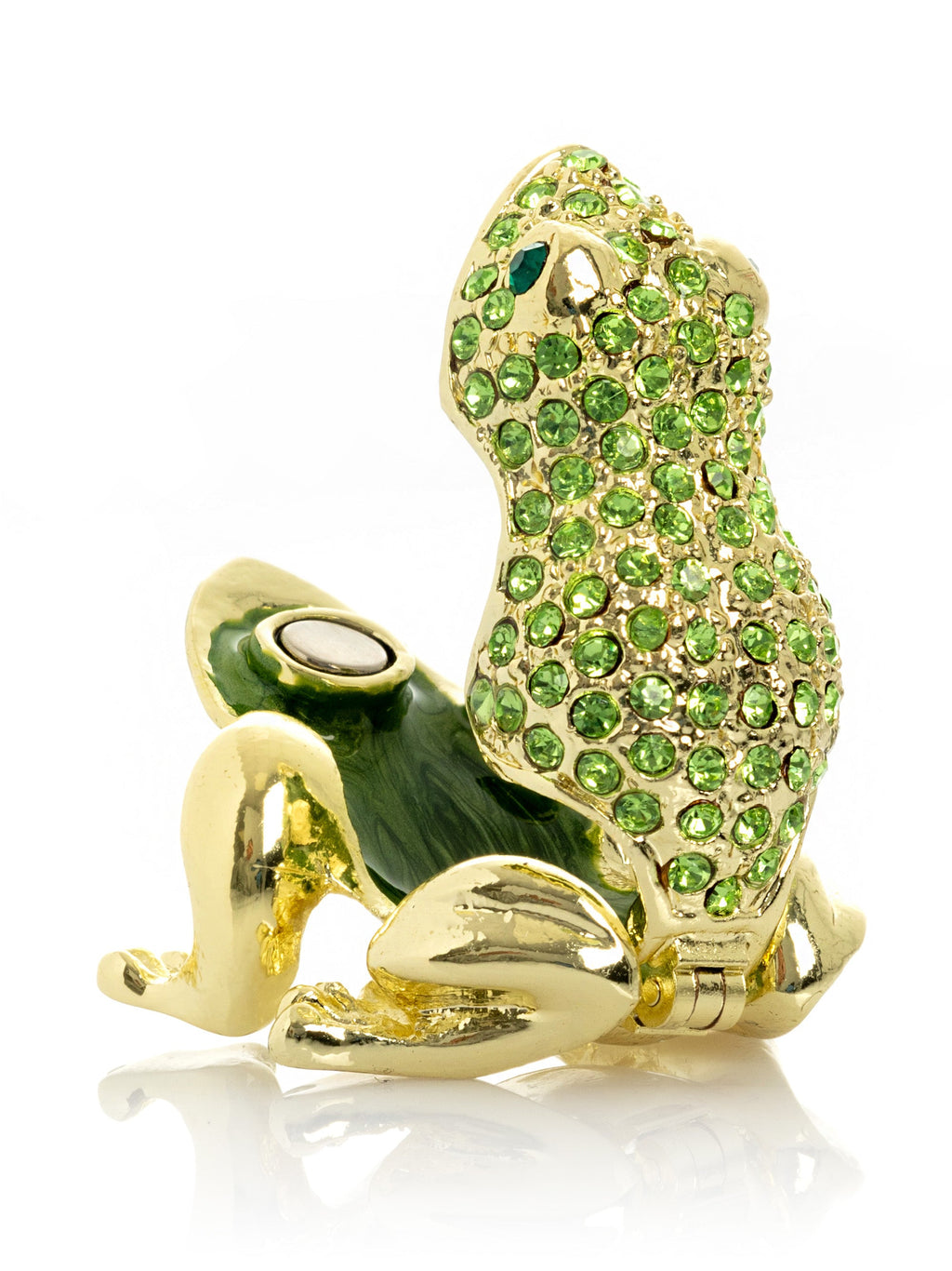 Green and Gold Sitting Toad-4