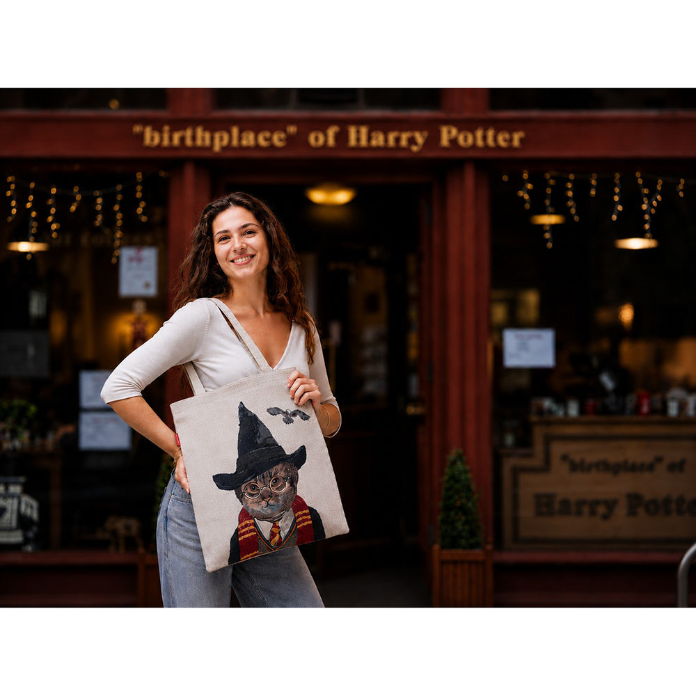 Museum Context Magical Cat - Flat Bag-1