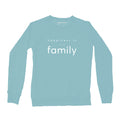 Women's Family Crew Sweatshirt, Teal