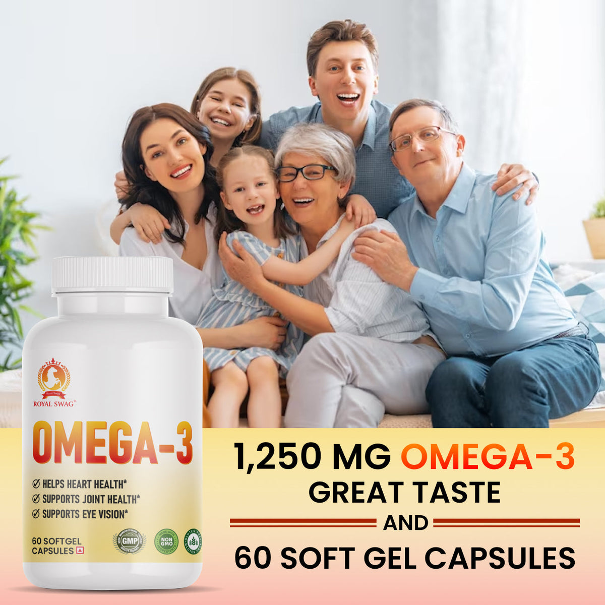 Omega 3 Fish Oil Tablets - High Potency - 60 Pcs pack-2