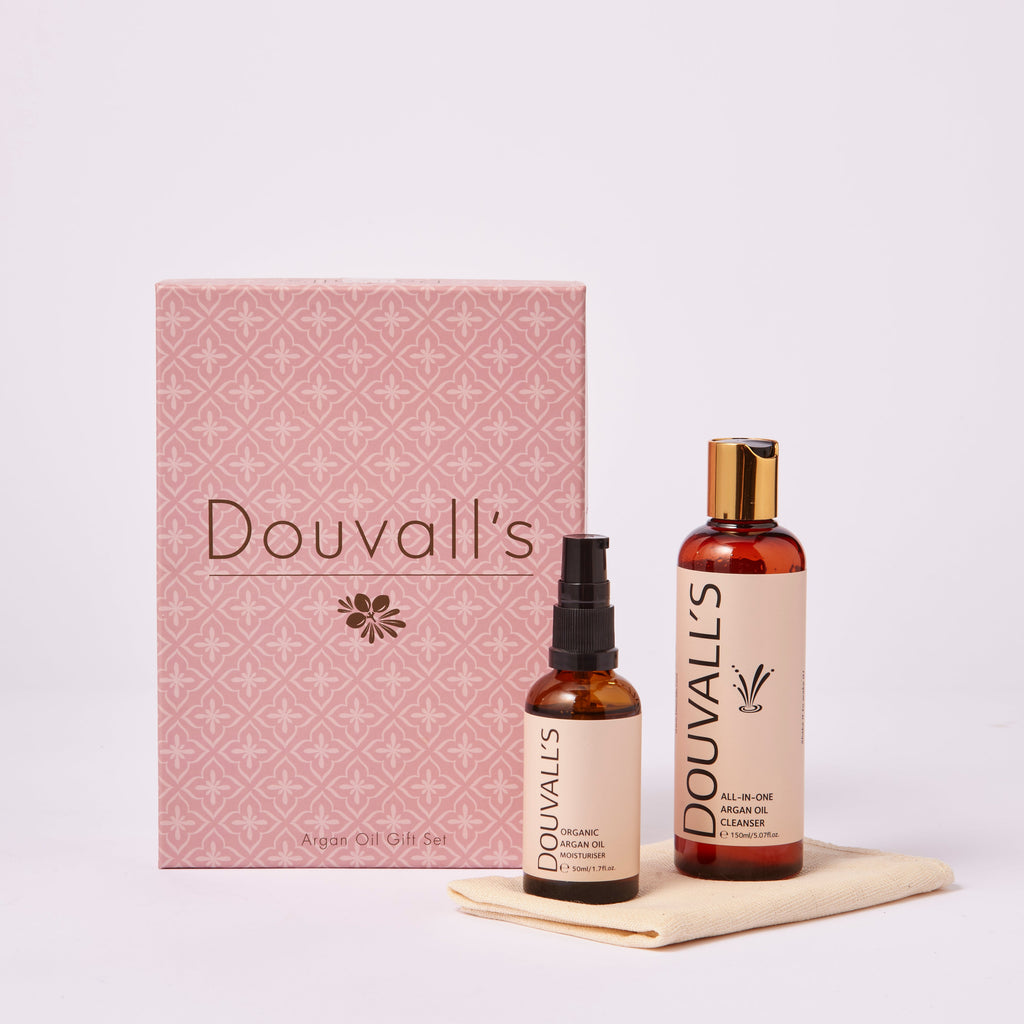Luxury Argan Gift Set containing 150ml argan cleanser and 50ml organic first cold pressed argan oil-0