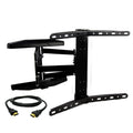 MegaMounts Full Motion Wall Mount for 32-70 Inch Curved Displays with HDMI Cable-0