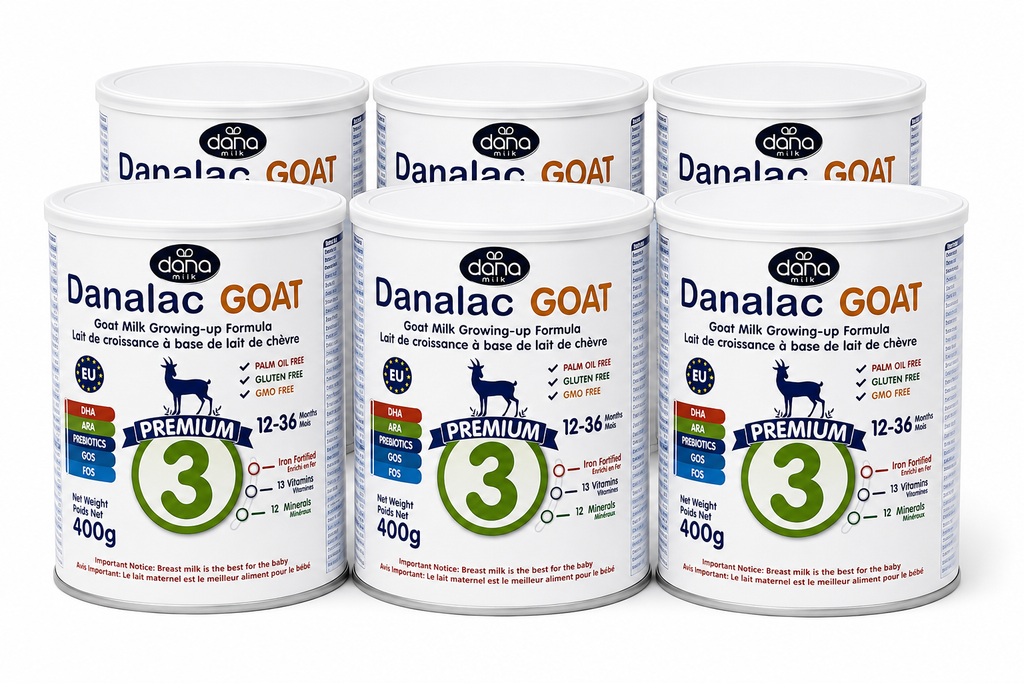 Danalac Goat Milk Growing Up Formula 400 gram Stage 3 (Pack of 6)-0