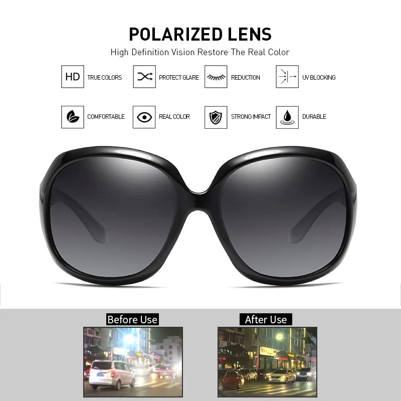 Oversized Round Sunglasses Women-2
