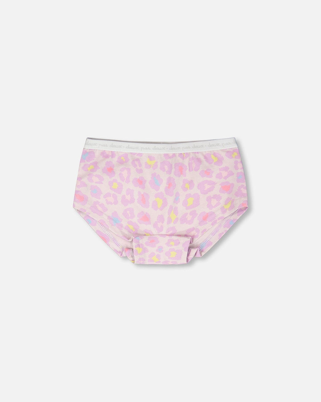 Organic Cotton Boyshort Panty Purple Animal Print
