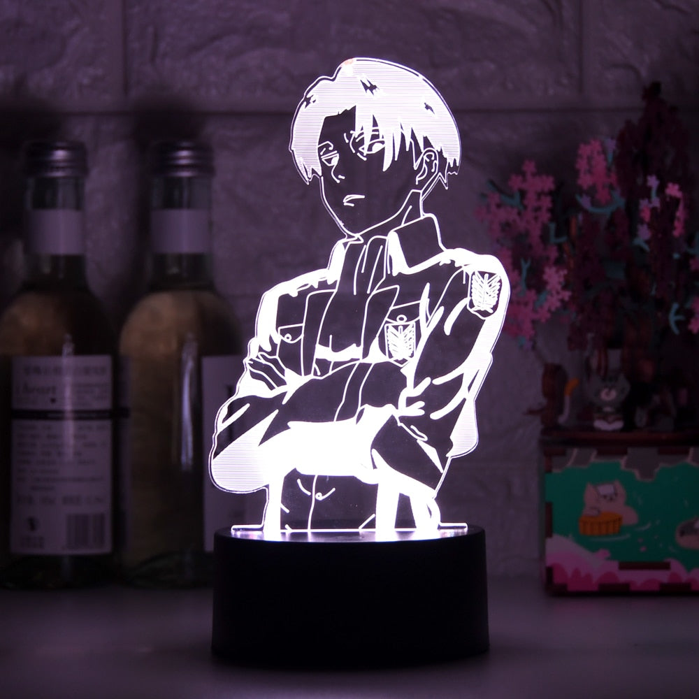 Acrylic Table Lamp Anime Attack on Titan for Home Room Decor Light Cool Kid Child Gift Manga AOT Night Light Attack on titan-2