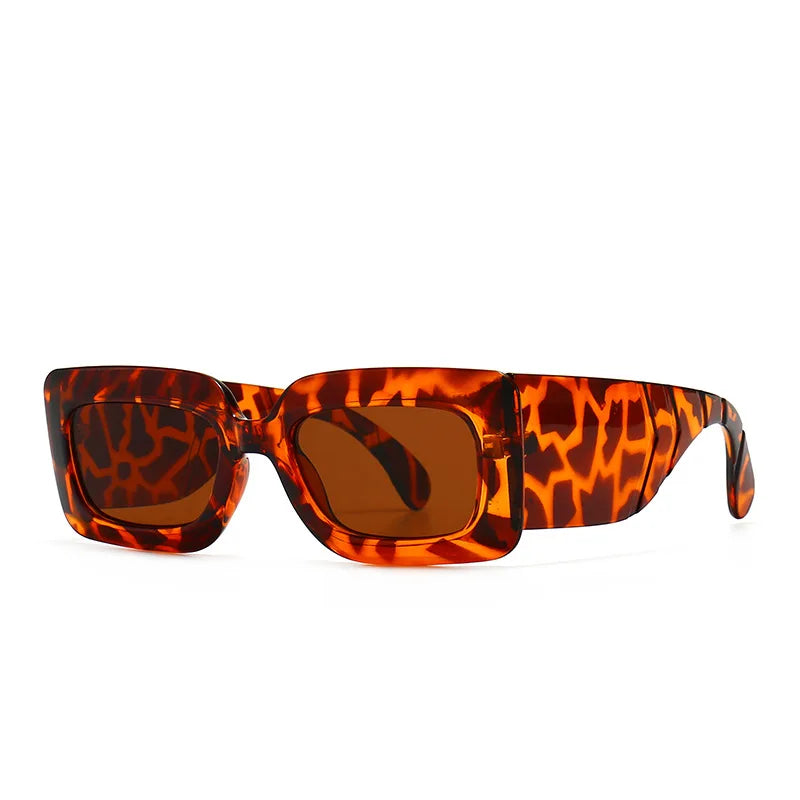 Fierce Snakeskin Square Sunglasses-2