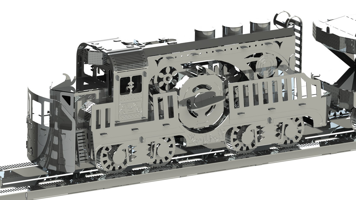 HEAVY LOCO FREIGHT TRAIN-2