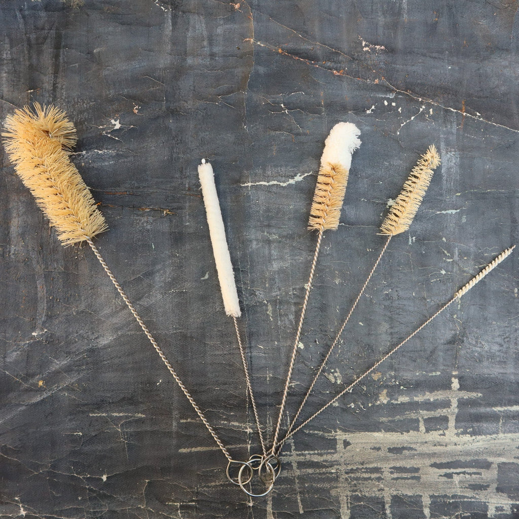 Set of 5 Sisal Bottle Brushes-0