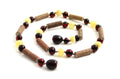 NBBP-H6 Teething Necklace With Amber Polished and Hazelwood-0