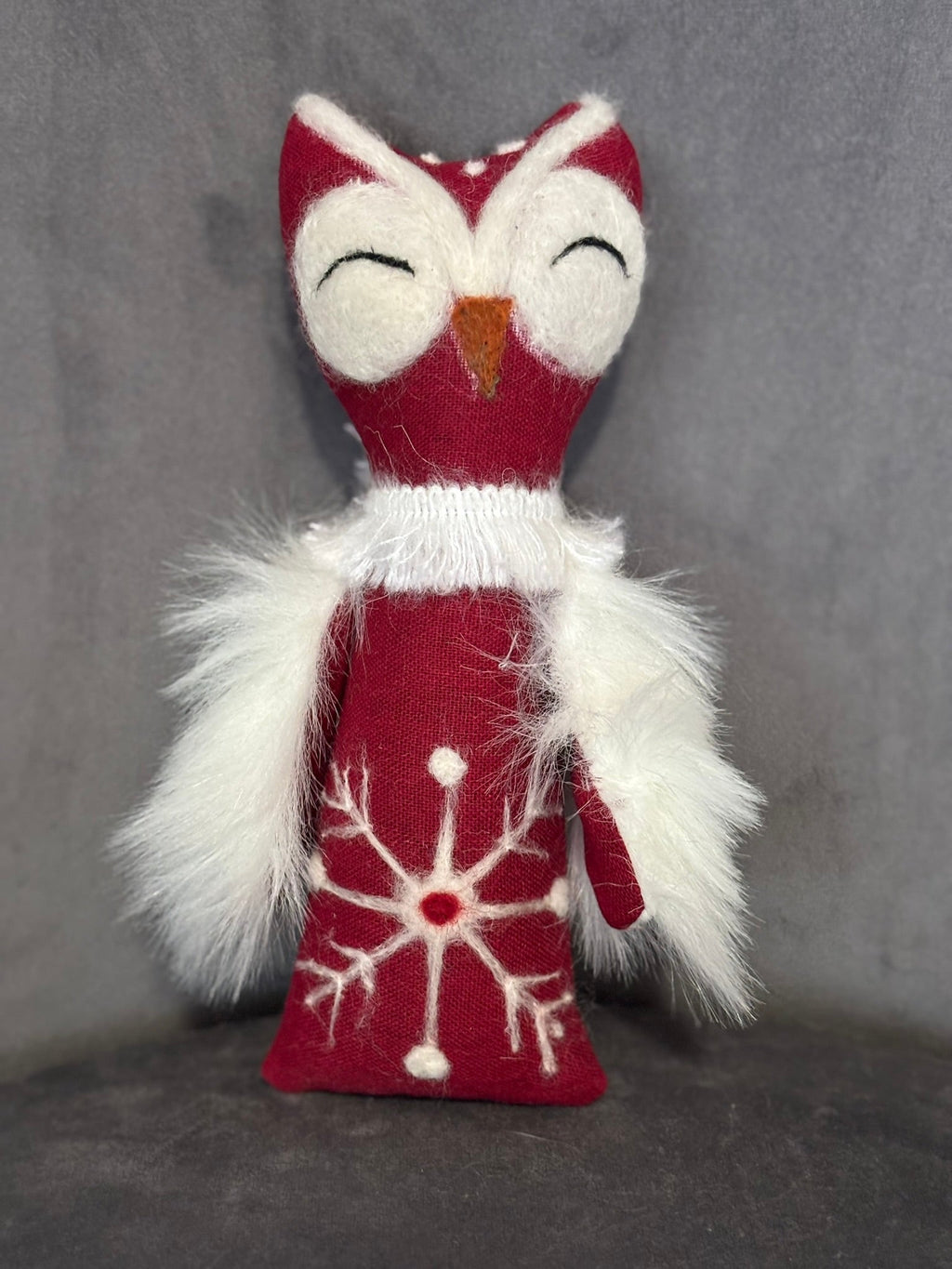 Owl textile doll-1