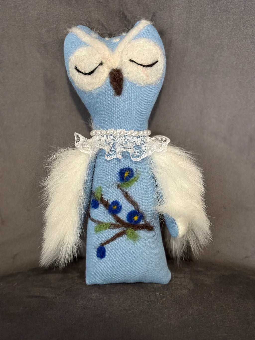 Owl textile doll-1